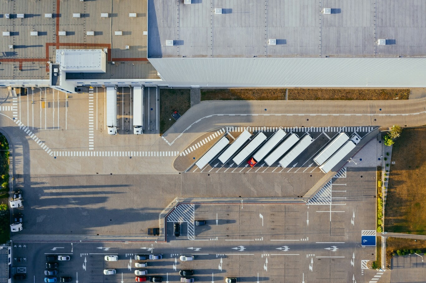 warehouse drone photo